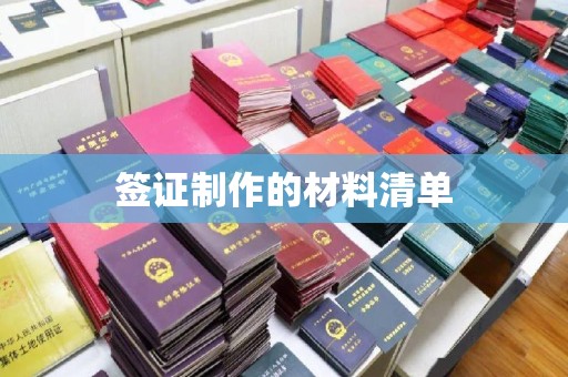 独山子签证制作的材料清单