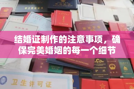 独山子结婚证制作的注意事项，确保完美婚姻的每一个细节