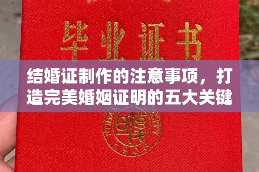 独山子结婚证制作的注意事项，打造完美婚姻证明的五大关键点