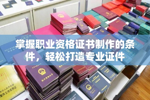 独山子掌握职业资格证书制作的条件，轻松打造专业证件