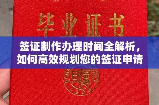 独山子签证制作办理时间全解析，如何高效规划您的签证申请流程